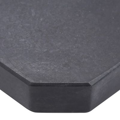 vidaXL Umbrella Weight Plate Black Granite Square 55.1 lb