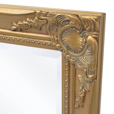 vidaXL Wall Mirror Baroque Style 39.4"x19.7" Gold