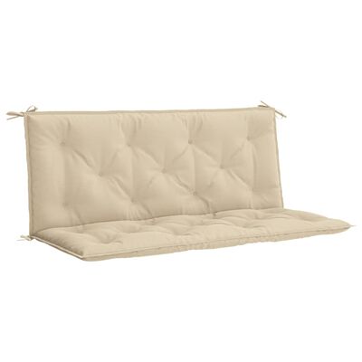 vidaXL Garden Bench Cushion Beige 47.2"x(19.7"+19.7")x2.8" Oxford Fabric