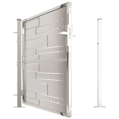 vidaXL Garden Gate 39.4"x39.4" Stainless Steel