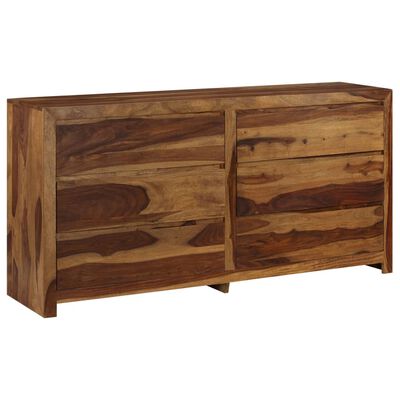 vidaXL Drawer Cabinet Solid Sheesham Wood 63"x15.7"x31.5"