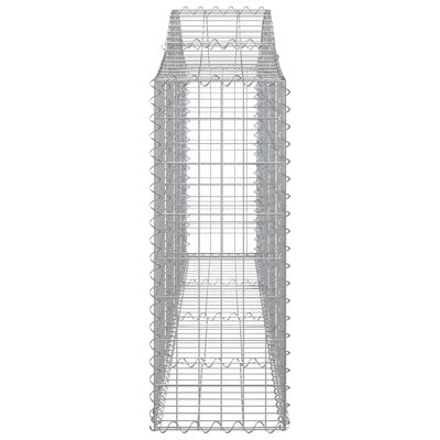 vidaXL Arched Gabion Baskets 40 pcs 78.7"x11.8"x31.5"/39.4" Galvanized Iron