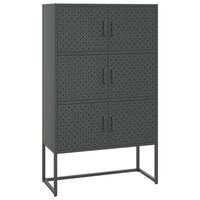 vidaXL Highboard Anthracite 31.5"x13.8"x53.1" Steel