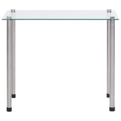 vidaXL Nesting Tables 3 pcs Transparent Tempered Glass