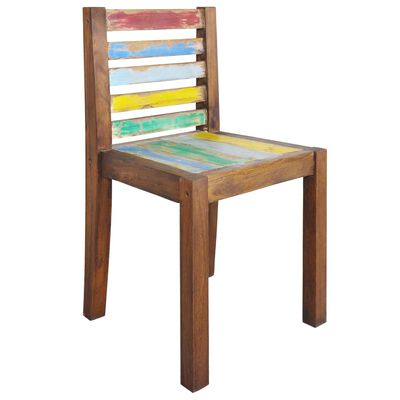 vidaXL Dining Chairs 4 pcs Solid Reclaimed Wood