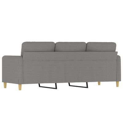 vidaXL 3-Seater Sofa Light Gray 70.9" Fabric