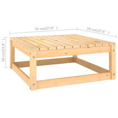 vidaXL 9 Piece Patio Lounge Set with Cushions Solid Wood Pine