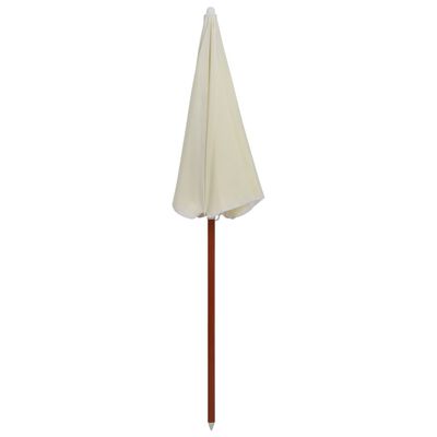 vidaXL Garden Parasol with Steel Pole 70.9" Sand