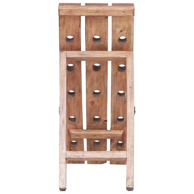 vidaXL Wine Rack for 15 Bottles 10.2"x19.7"x27.6" Solid Reclaimed Wood