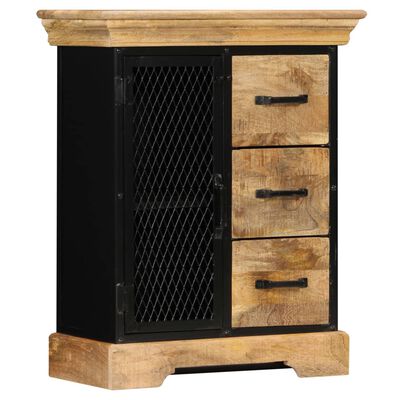 vidaXL Sideboard 23.6"x11.8"x29.5" Solid Mango Wood