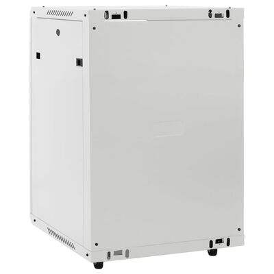 vidaXL 15U Network Cabinet with Swivel Feet 19" IP20 20.9"x15.7"x31.5"