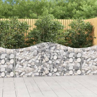 vidaXL Arched Gabion Baskets 40 pcs 78.7"x11.8"x31.5"/39.4" Galvanized Iron