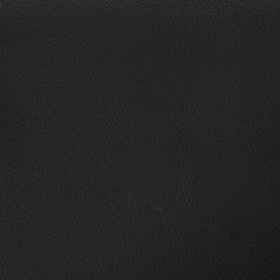 vidaXL Headboard with Ears Black 79.9"x9.1"x30.7"/34.6" Faux Leather