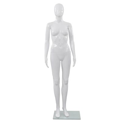 Vidaxl Full Body Male Mannequin With Glass Base Glossy White 72.8, 1 -  Kroger