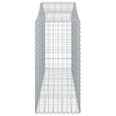 vidaXL Arched Gabion Baskets 9 pcs 78.7"x19.7"x39.4"/47.2" Galvanized Iron