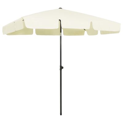 vidaXL Beach Umbrella Sand Yellow 78.7"x49.2"