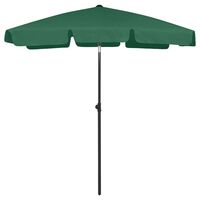 vidaXL Beach Umbrella Green 70.9"x47.2"