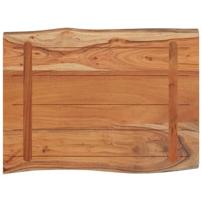 vidaXL Table Top 31.5"x23.6"x1" Rectangular Solid Wood Acacia Live Edge