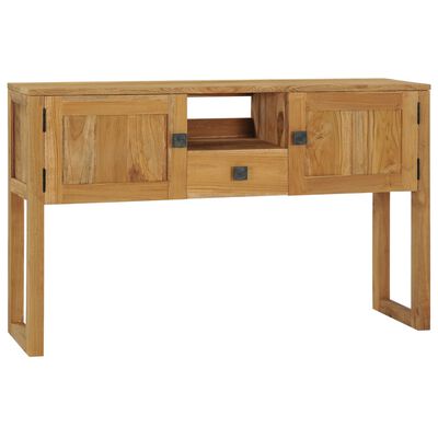 vidaXL Console Table 47.2"x12.6"x29.5" Solid Teak Wood