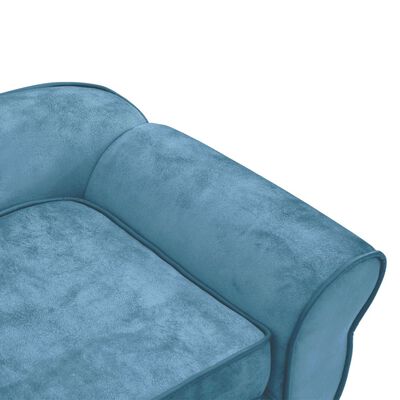 vidaXL Dog Sofa Turquoise 28.3"x17.7"x11.8" Plush