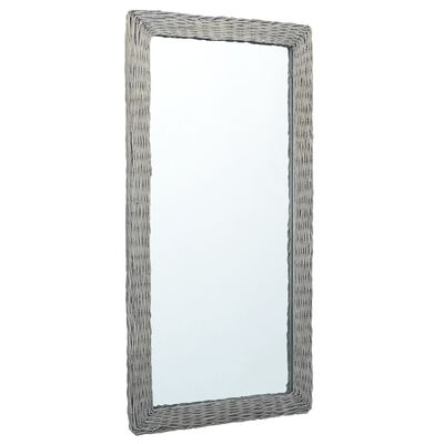 vidaXL Mirror 47.2"x23.6" Wicker