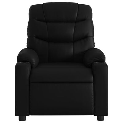 vidaXL Massage Recliner Chair Black Faux Leather