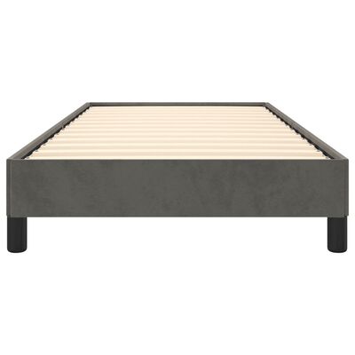 vidaXL Bed Frame Dark Gray 39.4"x74.8" Twin Velvet