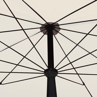 vidaXL Garden Parasol with Pole 78.7"x51.2" Sand