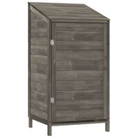 vidaXL Garden Shed Anthracite 21.7"x20.5"x44.1" Solid Wood Fir