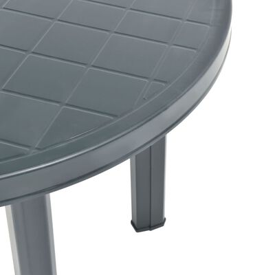 vidaXL Patio Table Green 35" Plastic