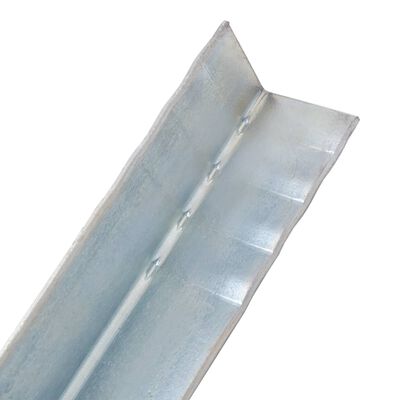 vidaXL L-shaped Ground Anchors 2 pcs Galvanized Steel 2"x2"x19.7"