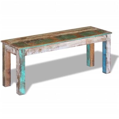 vidaXL Bench Solid Reclaimed Wood 43.3"x13.8"x17.7"