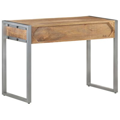 vidaXL Desk 42.5"x19.7"x29.5" Rough Mango Wood