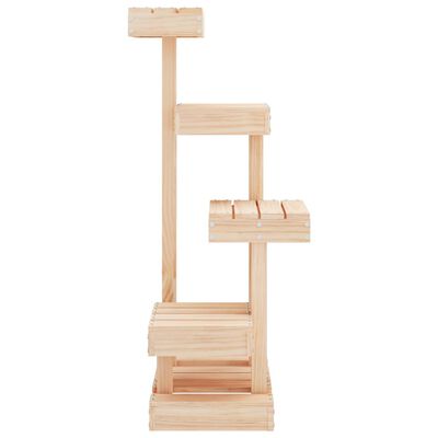 vidaXL Cat Tree 17.9"x19.3"x40.6" Solid Wood Pine