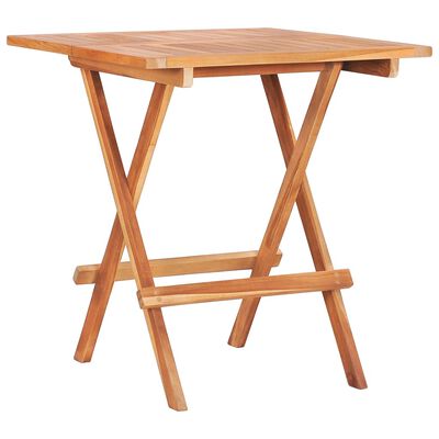 katoen Higgins duizend vidaXL Folding Bistro Table 23.6"x23.6"x25.6" Solid Teak Wood | vidaXL.com
