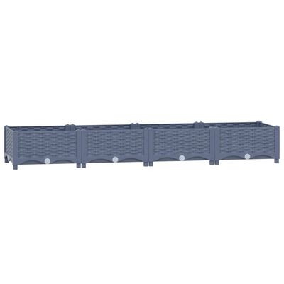 vidaXL Raised Bed 63"x15.7"x9.1" Polypropylene