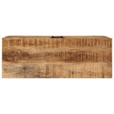 vidaXL Storage Box 32.3"x11.8"x16.9" Solid Rough Wood Mango