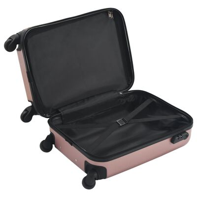 vidaXL Hardcase Trolley Rose Gold ABS