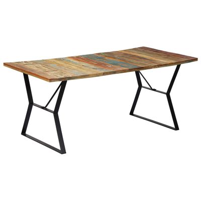 vidaXL Dining Table 70.9"x35.4"x29.9" Solid Reclaimed Wood