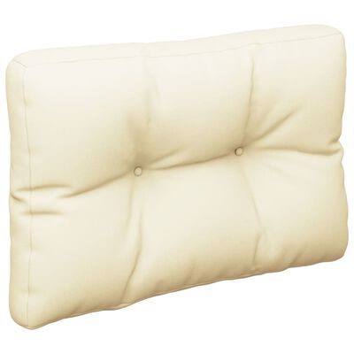 vidaXL Pallet Cushion Cream 19.7"x15.7"x4.7" Fabric