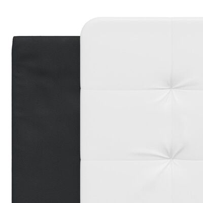 vidaXL Headboard Cushion White and Black 72" Faux Leather