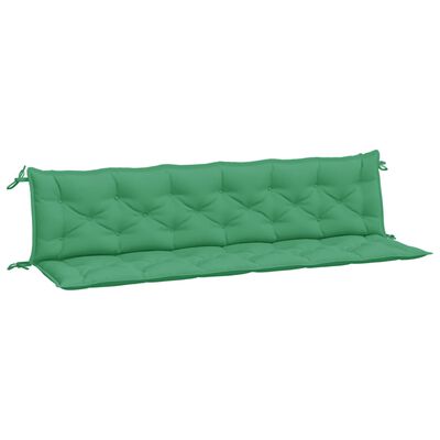 vidaXL Garden Bench Cushion Green 78.7"x(19.7"+19.7")x2.8" Oxford Fabric