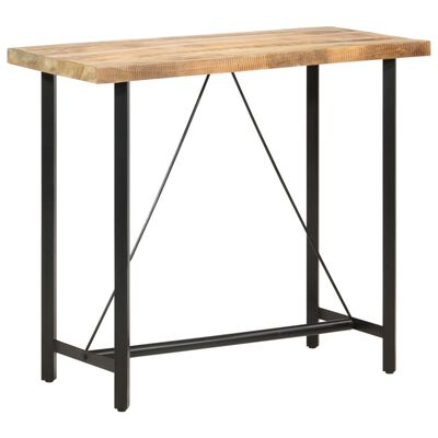 vidaXL Bar Table 47.2"x22.8"x42.1" Rough Mango Wood