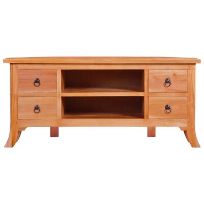 vidaXL TV Stand 39.4"x15.7"x17.7" Solid Wood Mahogany