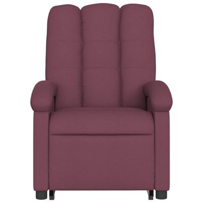 vidaXL Stand up Massage Recliner Chair Purple Fabric