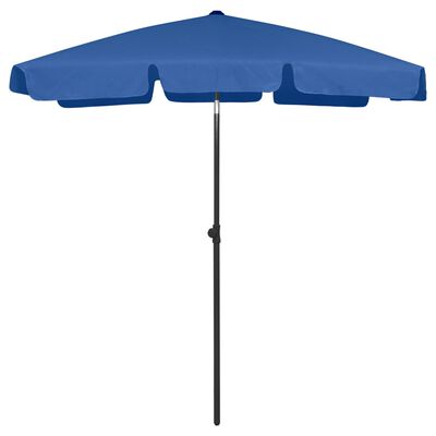 vidaXL Beach Parasol Azure Blue 70.9"x47.2"