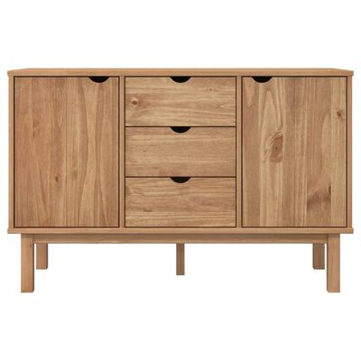 vidaXL Sideboard OTTA 44.7"x16.9"x28.7" Solid Wood Pine