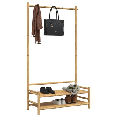 vidaXL Clothes Rack with Shelves 40.6"x15.7"x72" Bamboo