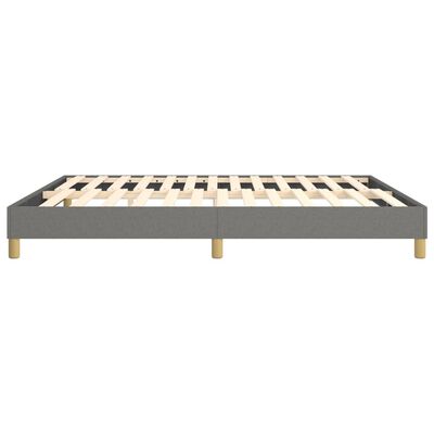 vidaXL Bed Frame without Mattress Dark Gray California King Fabric (US Only)