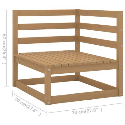 vidaXL 12 Piece Patio Lounge Set Solid Pinewood